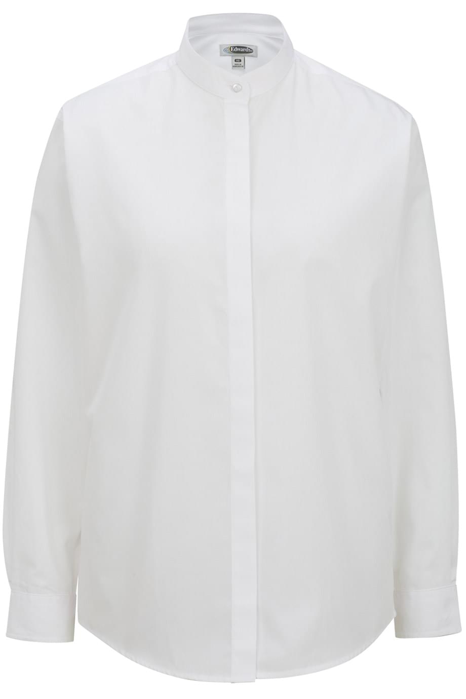 EDWARDS LADIES BANDED COLLAR SHIRT