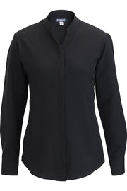 EDWARDS FLEXBATISTE STAND UP COLLAR LONG SLEEVE LADIES SHIRT