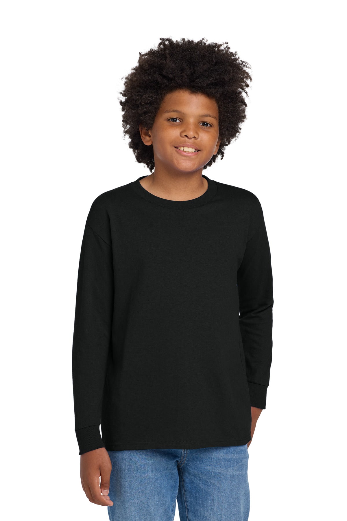 Gildan® Youth Heavy Cotton™ 100% Cotton Long Sleeve T-Shirt 5400B