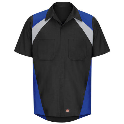 Red Kap® Men's Short Sleeve Tri-Color Shop Shirt / SY28RB