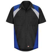 Red Kap® Men's Short Sleeve Tri-Color Shop Shirt / SY28RB
