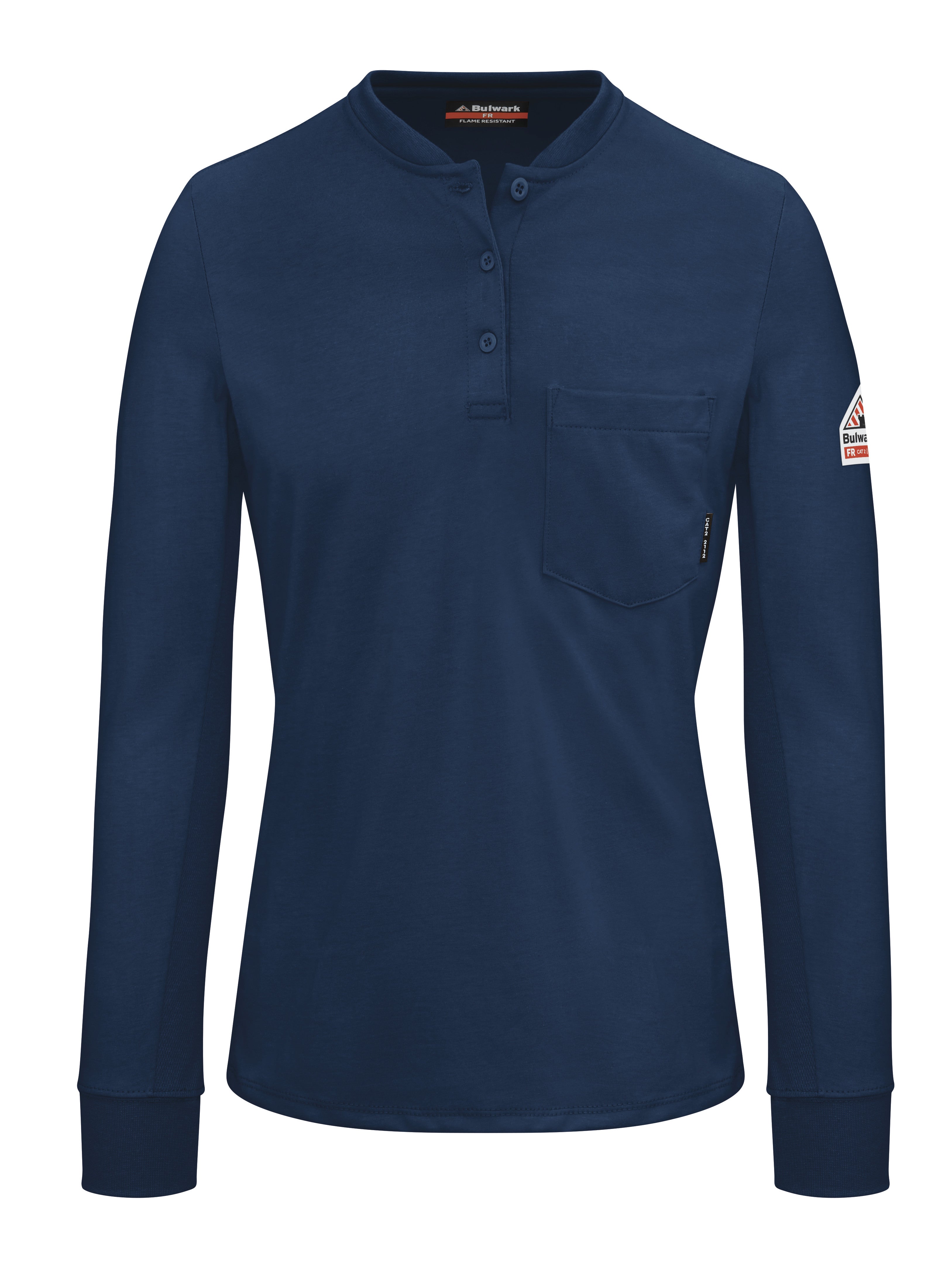 Bulwark® Women's Lightweight FR Henley / SEL3NV