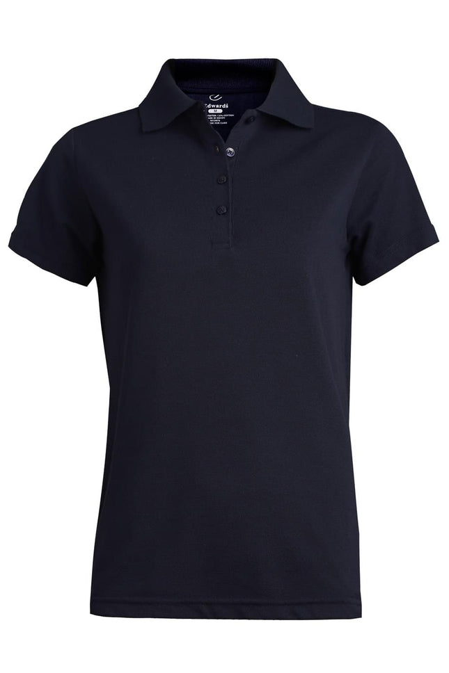 EDWARDS LADIES BLENDED PIQUE SHORT SLEEVE POLO