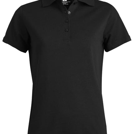 EDWARDS LADIES BLENDED PIQUE SHORT SLEEVE POLO