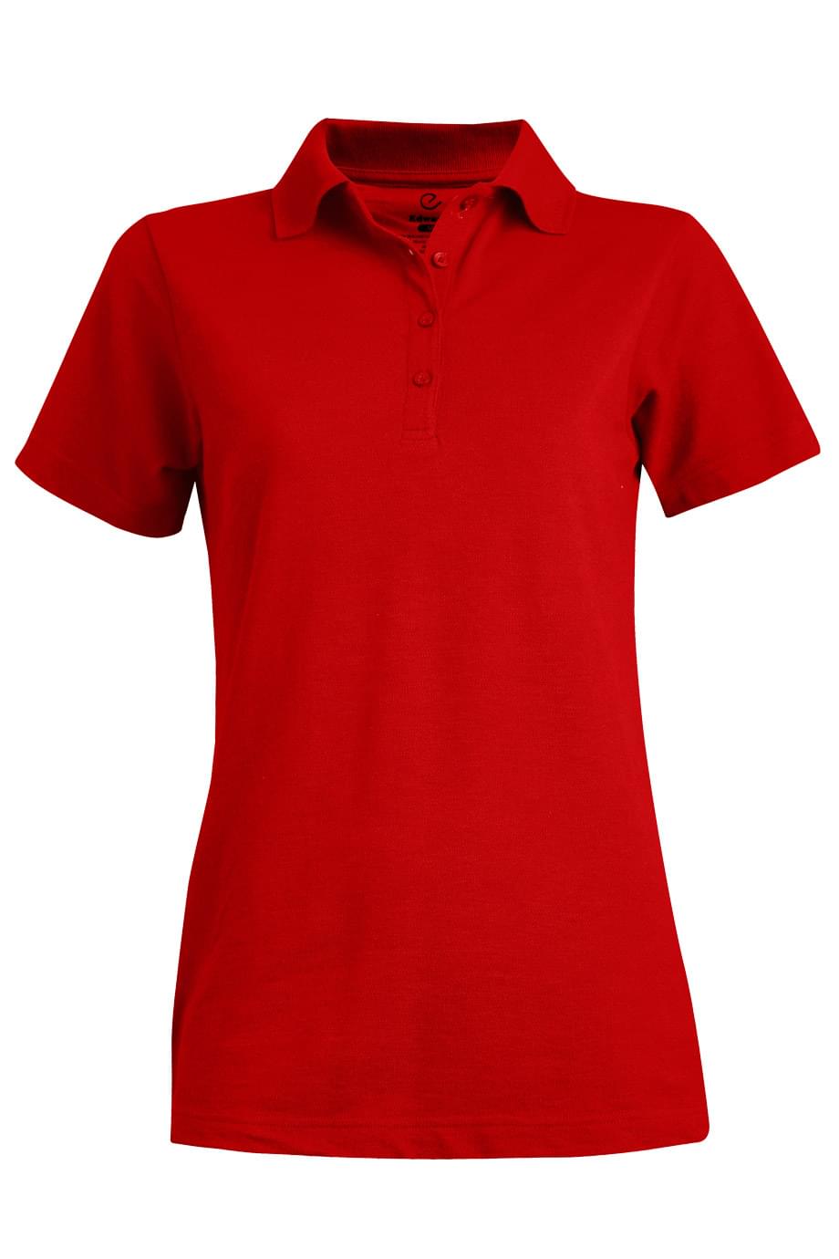 EDWARDS LADIES BLENDED PIQUE SHORT SLEEVE POLO