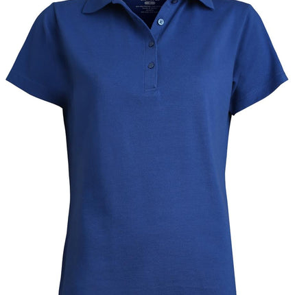 EDWARDS LADIES BLENDED PIQUE SHORT SLEEVE POLO