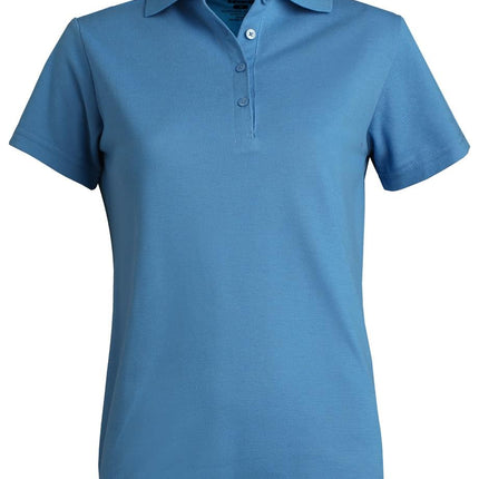EDWARDS LADIES BLENDED PIQUE SHORT SLEEVE POLO