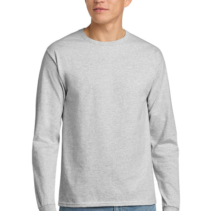 Hanes ® - Authentic 100% Cotton Long Sleeve T-Shirt.  5586