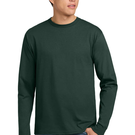 Hanes ® - Authentic 100% Cotton Long Sleeve T-Shirt.  5586
