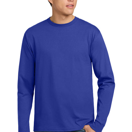 Hanes ® - Authentic 100% Cotton Long Sleeve T-Shirt.  5586