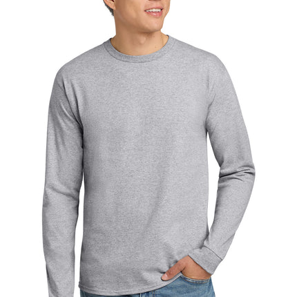 Hanes ® - Authentic 100% Cotton Long Sleeve T-Shirt.  5586