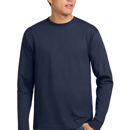 Hanes ® - Authentic 100% Cotton Long Sleeve T-Shirt.  5586