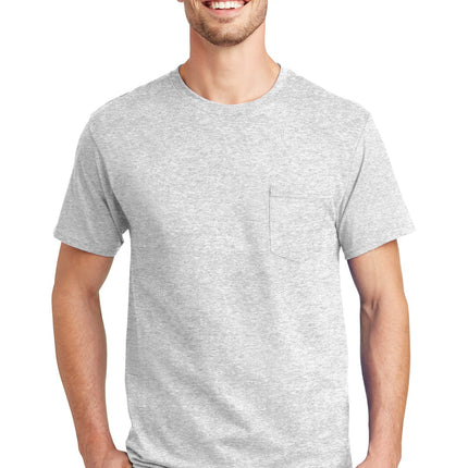 Hanes ® - Authentic 100%  Cotton T-Shirt with Pocket.  5590