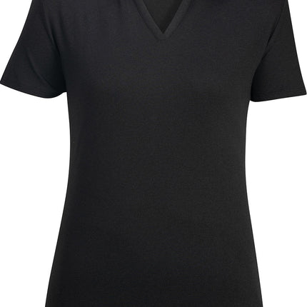 EDWARDS LADIES POINT GREY HEATHERED POLO