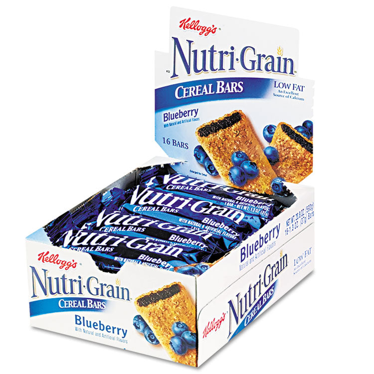 Nutri-Grain Soft Baked Breakfast Bars, Blueberry, Indv Wrapped 1.3 Oz Bar, 16/box
