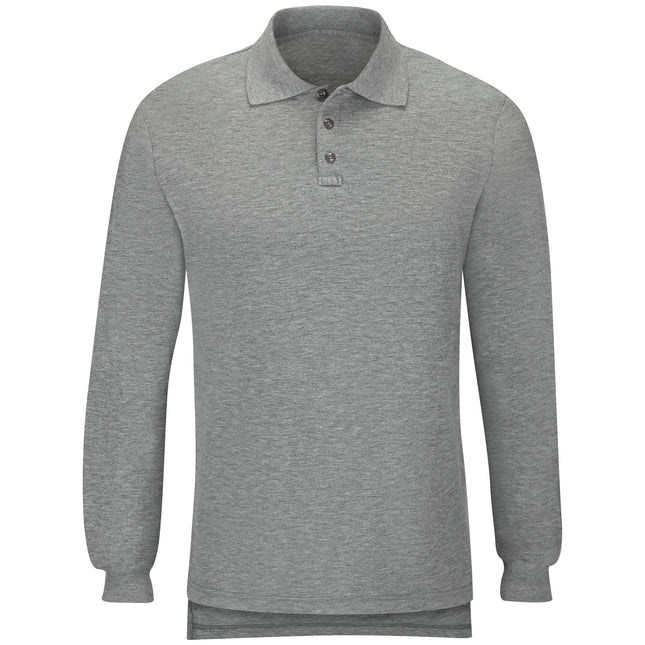 Workrite® Fire Service Men's Long Sleeve Station Wear Polo Shirt / FT20HG