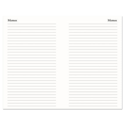 Memo Size Daily Appointment Book with 15-Minute Schedule, 8 x 5, Black Cover, 12-Month (Jan to Dec): 2025