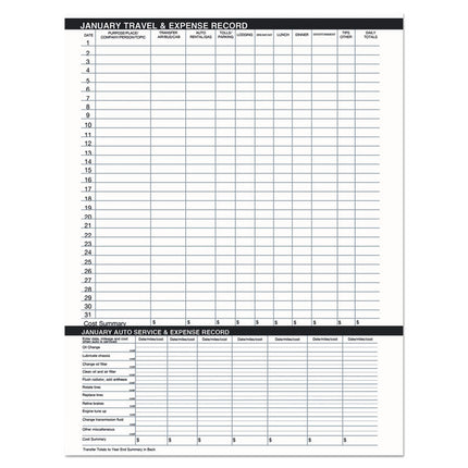 14-Month Recycled Ruled Monthly Planner, 8.75 x 6.78, Black Cover, 14-Month: Dec 2024 to Jan 2026