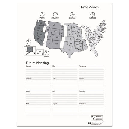 Recycled Professional Weekly Planner, 15-Minute Appts, 11 x 8.5, Black Wirebound Soft Cover, 12-Month (Jan to Dec): 2025