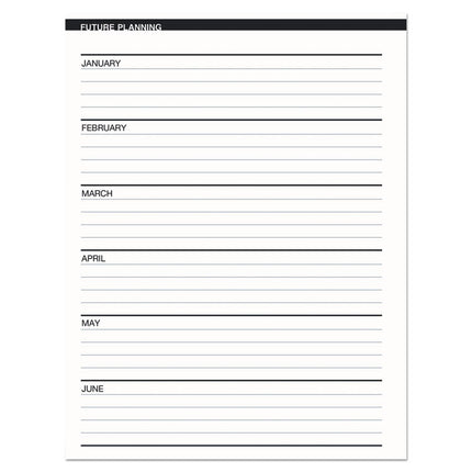 14-Month Recycled Ruled Monthly Planner, 8.75 x 6.78, Black Cover, 14-Month: Dec 2024 to Jan 2026