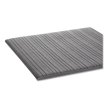 Ribbed Anti-Fatigue Mat, Vinyl, 36 X 120, Gray