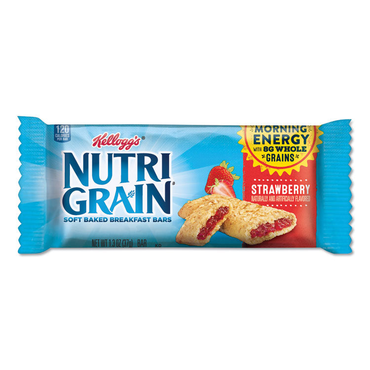 Nutri-Grain Soft Baked Breakfast Bars, Strawberry, Indv Wrapped 1.3 Oz Bar, 16/box