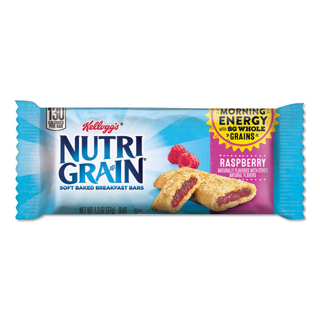 Nutri-Grain Soft Baked Breakfast Bars, Raspberry, Indv Wrapped 1.3 Oz Bar, 16/box