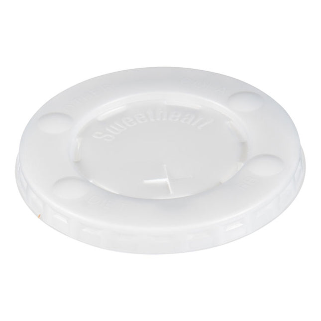 Straw-Slot Cold Cup Lids, Fits 10 oz Cold Cups, Plastic, Translucent, 2,000/Carton