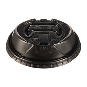 Optima Reclosable Lids for Hot Paper Cups, Fits 10 oz to 24 oz Hot Cups, Plastic, Black, 1,000/Carton