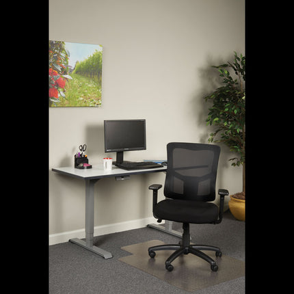 Alera Elusion Ii Series Mesh Mid-Back Swivel/tilt Chair, Supports Up To 275 Lb, 18.11" To 21.77" Seat Height, Black