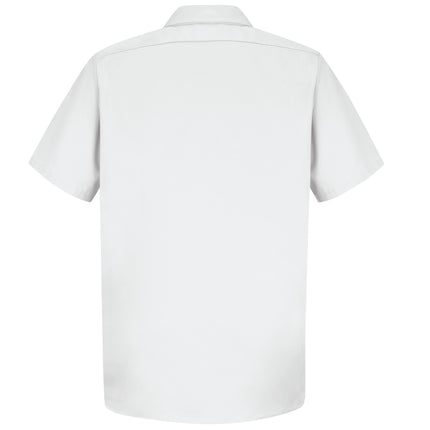 Red Kap® Men's Short Sleeve Wrinkle-Resistant Cotton Work Shirt / SC40WH