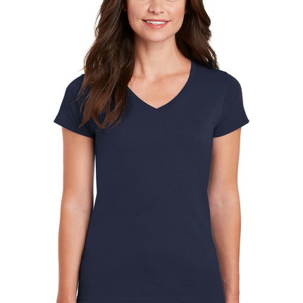Gildan ® Women's Heavy Cotton   100% Cotton V-Neck T-Shirt. 5V00L