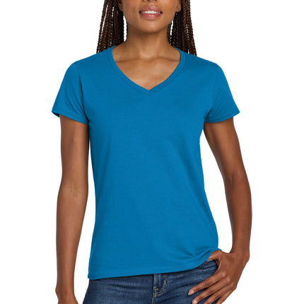 Gildan ® Women's Heavy Cotton   100% Cotton V-Neck T-Shirt. 5V00L