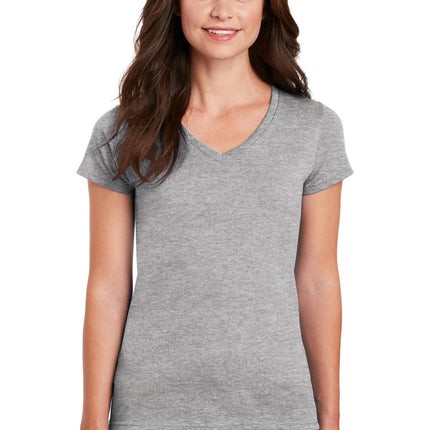 Gildan ® Women's Heavy Cotton   100% Cotton V-Neck T-Shirt. 5V00L