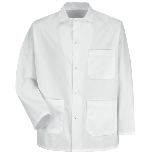 Red Kap® Gripper-Front Short Butcher Coat / 0406WH