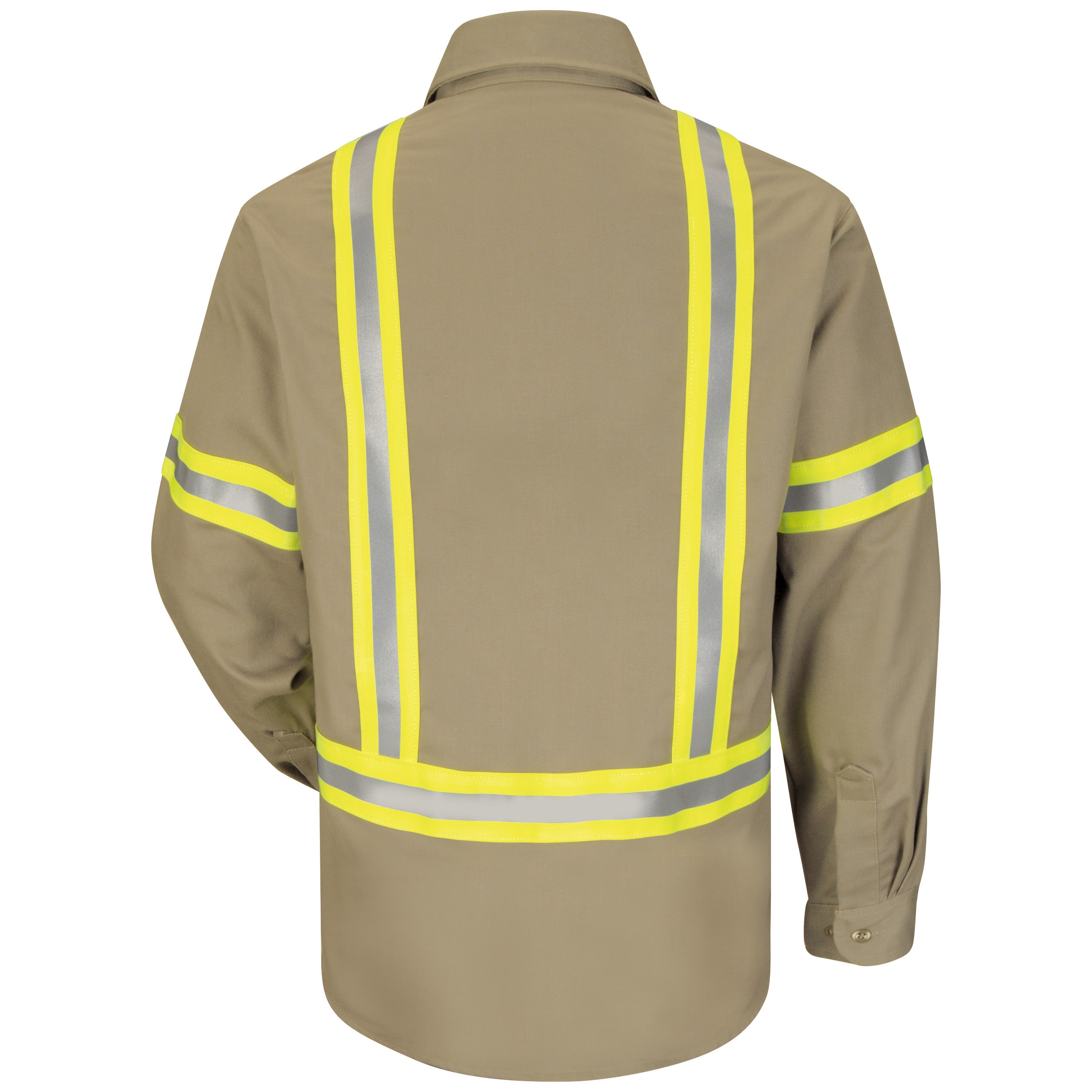 Bulwark® Men's Midweight FR Enhanced Visibility Uniform Shirt / SLDTKH