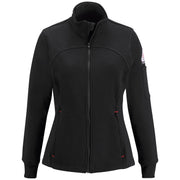 Bulwark® Women's Fleece FR Zip-Up Jacket / SEZ3BK