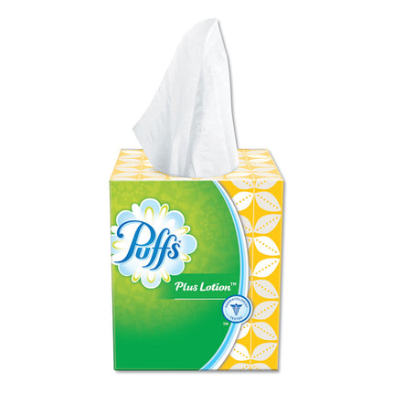 Plus Lotion Facial Tissue, 2-Ply, White, 56 Sheets/Box, 24 Boxes/Carton