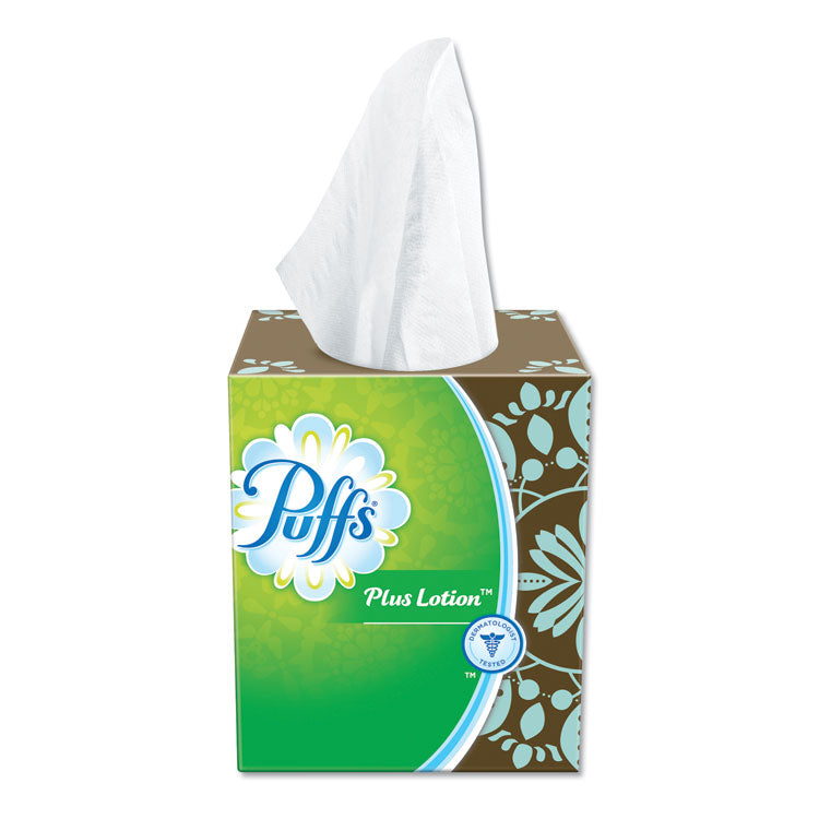 Plus Lotion Facial Tissue, 2-Ply, White, 56 Sheets/Box, 24 Boxes/Carton