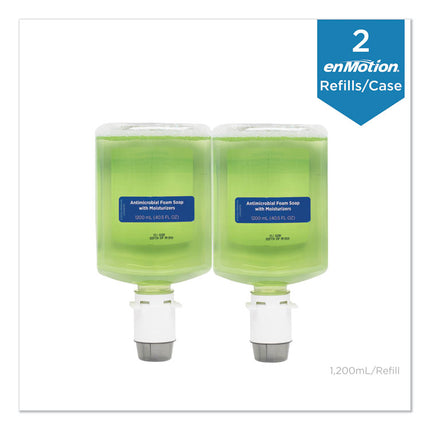 GP enMotion Automated Touchless Antimicrobial Foam Soap Refill, Tranquil Aloe, 1,200 mL Bottle, 2/Carton