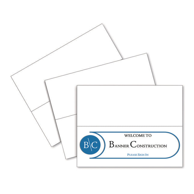 Scored Tent Cards, 4.25 X 11, White,1 Card/sheet, 50 Sheets/box