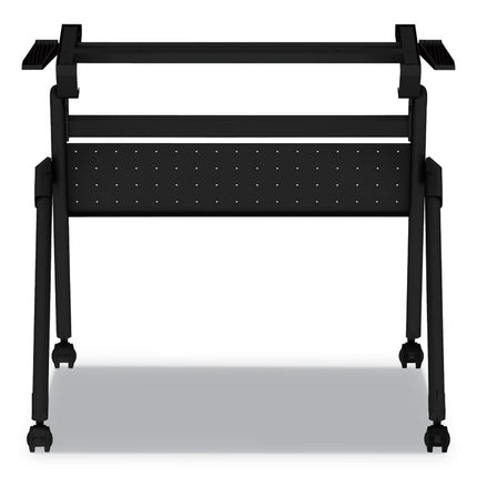 Flip And Nest Table Base, 32.25w X 23.63d X 28.5h, Black