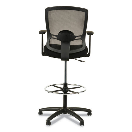 Alera Etros Series Mesh Stool, Supports Up To 275 Lb, 25.19" To 35.23" Seat Height, Black