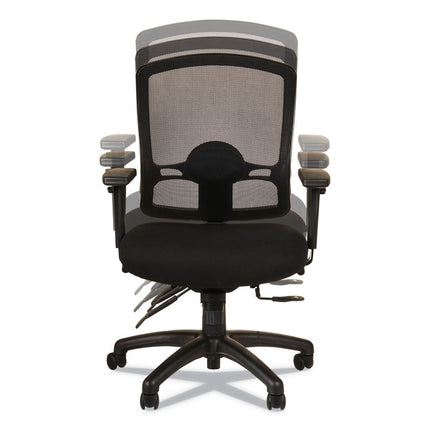 Alera Etros Series Mid-Back Multifunction With Seat Slide Chair, Supports Up To 275 Lb, 17.83" To 21.45" Seat Height, Black