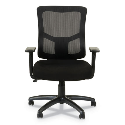 Alera Elusion Ii Series Mesh Mid-Back Swivel/tilt Chair, Adjustable Arms, Supports 275lb, 17.51" To 21.06" Seat Height, Black