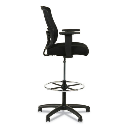 Alera Etros Series Mesh Stool, Supports Up To 275 Lb, 25.19" To 35.23" Seat Height, Black
