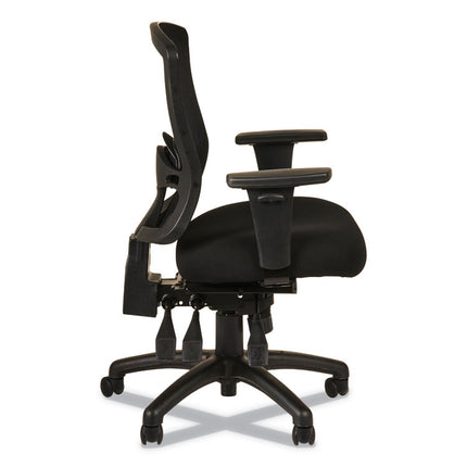 Alera Etros Series Mid-Back Multifunction With Seat Slide Chair, Supports Up To 275 Lb, 17.83" To 21.45" Seat Height, Black