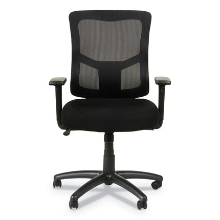 Alera Elusion Ii Series Mesh Mid-Back Swivel/tilt Chair, Adjustable Arms, Supports 275lb, 17.51" To 21.06" Seat Height, Black