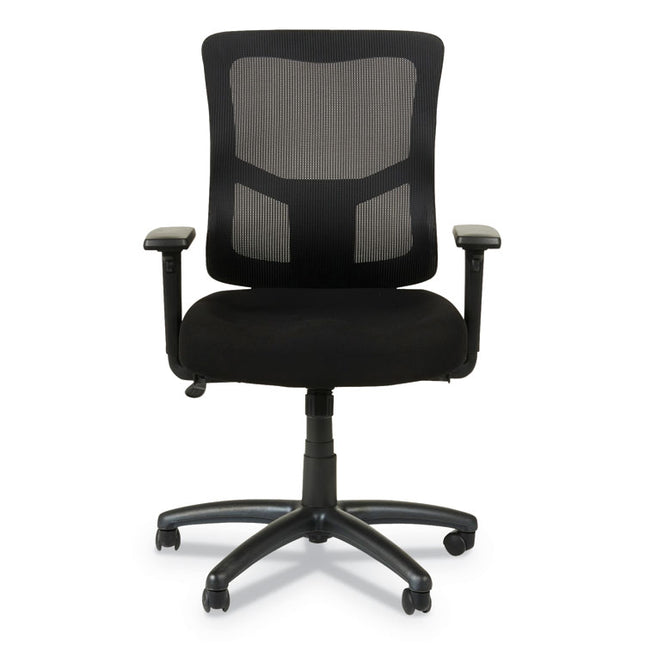 Alera Elusion Ii Series Mesh Mid-Back Swivel/tilt Chair, Adjustable Arms, Supports 275lb, 17.51" To 21.06" Seat Height, Black