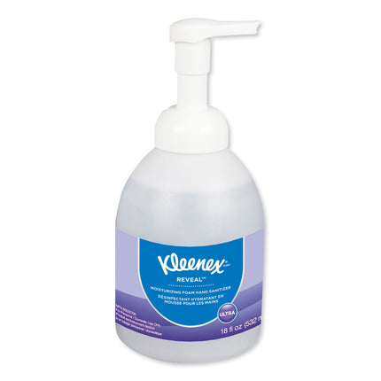 Reveal Ultra Moisturizing Foam Hand Sanitizer, 18 Oz Bottle, Fragrance-Free, 4/carton